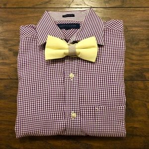 Tommy Hilfigr REG-Fit Purple Check Dress Shirt M/L
